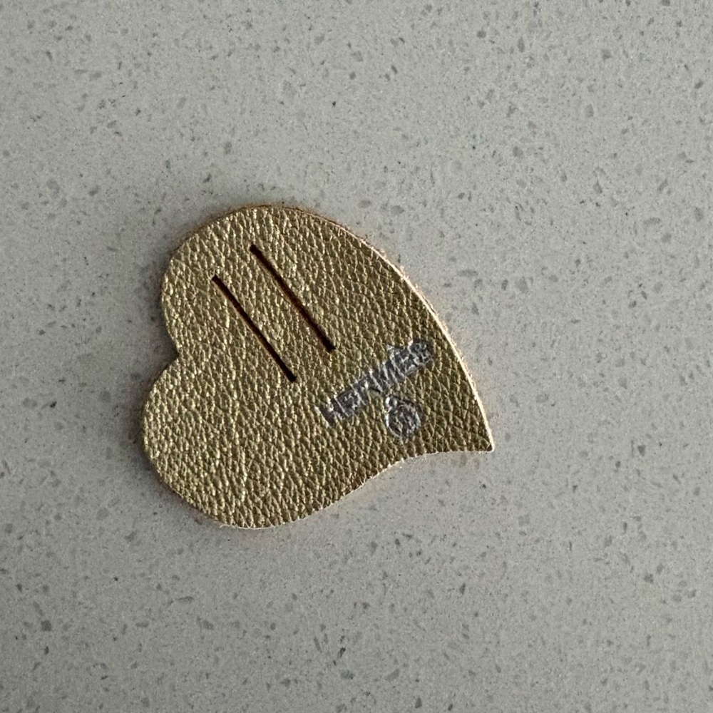Hermes’ Petite h Leather ribbon charm Heart Rare